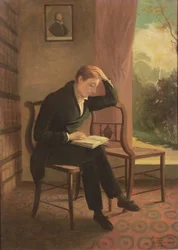 Keats at Wentworth Place, after a Painting by Joseph Severn
